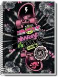  Caiet spira metal SKATE 200 pagini