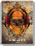  Caiet spira metal SKULL IS COOLTURE 320 pagini