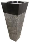 Indera Mosdókagyló természetes kőből - Pedestal IDS 141 Black (LX57083)