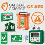 Cardiac Science - USa Ipari csomag2: CardiacScience G5 (félautomata) Fűtött, por és vízálló tárolóval ()