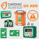 Cardiac Science - USa Ipari csomag1: CardiacScience (automata) Powerheart G5 Por és vízálló tárolóval ()