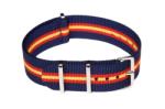  Nato Szíj, Kék/piros/sárga, 20mm