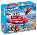 Playmobil City Action - Set vechicule de pompieri cu motor (9503)