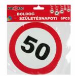  Függő spirál 50 Boldog Születésnapot 6db 18cm 602227