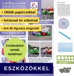  Vízi Állatok - Quilling minta (190db csík 12db mintához, leírás, eszközök)