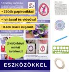  Tojás és Nyuszi - Quilling minta (220db csík 10db mintához, leírás, eszközök)