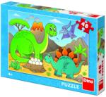 Dino Dinozauri prietenosi - 48 piese (371309) Puzzle