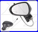 Seat IBIZA 4 2015.03-2017.11 /6J/ Visszapillantó tükör bal, manuális, domború tükörlappal, fekete borítással MST126-L