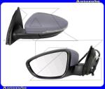 VW PASSAT B7 2010.11-2014.07 /3C/ Visszapillantó tükör bal, elektromosan behajló, fűthető-aszférikus tükörlappal, fényezhető borítással, irányjelzővel 95471045