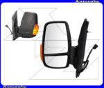 FORD TRANSIT 6 2014.05-2019.04 Visszapillantó tükör bal "RÖVID-karos" elektromosan állítható, fűthető-domború tükörlappal, sárga irányjelzővel, fekete borítással (kar: 110mm) MFD811-L