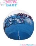 NEW BABY Gyerek őszi sapka - New Baby Racing sötét kék 110 (4-5 éves)