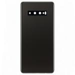  tel-szalk-009775 Samsung Galaxy S10 fekete akkufedél, hátlap, hátsó kamera lencse (tel-szalk-009775)