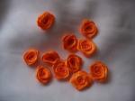  szatén rózsafej 2, 5 cm-es (50 db) narancs
