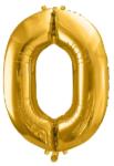  óriás szám fólia léggömb "0", arany