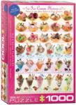 EUROGRAPHICS Ice Cream Flavours - 1000 piese (6000-0590) Puzzle