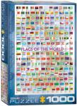 EUROGRAPHICS Flags of the World - 1000 piese (6000-0128) Puzzle