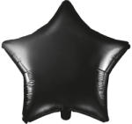 PartyDeco S. r. o Csillag alakú fekete fólia lufi, 19"/48cm