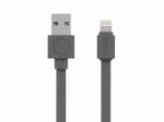allocacoc Cablu alimentare/sincronizare USB - iPhone Lighting 1.5m plat 2.4A gri Allocacoc (USBCABLE BASIC Lightning Grey)