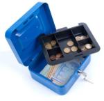 DONAU Pénzkazetta, 15, 2x11, 5x8 cm, DONAU, kék - irodaszer-aruhaz