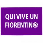  Színes lábtörlő - Fiorentina szurkolóknak Qui vive un Fiorentino felirattal