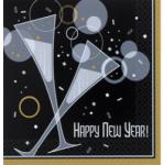  Szalvéta Szilveszteri Pezsgőpoharas