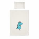 Belisima 3-részes ágyneműgarnitúra Belisima Dino 3D 90/120 krémszínű-türkiz