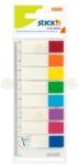 Hopax Stick index plastic color 45 x 12 mm, 8 x 15 buc/set, - 8 culori neon (HO-21467)