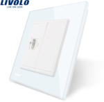 LIVOLO Priza simpla HDMI Livolo cu rama din sticla
