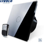 LIVOLO Intrerupator LIVOLO simplu wireless cu touch si telecomanda inclusa - culoare negru