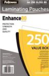 Fellowes lamináló fólia A4 fényes 80 mikron 250db (IFW53129)
