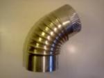  Alu Füstcső könyök 110 mm 45° (ALkö11045--) - meleget