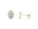  Ezüst fülbevaló Swarovski kristállyal 442as