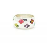  Ezüst gyűrű Swarovski kristállyal. Multicolor 120as