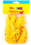 Party4U Smiley mintás lufi 30 cm 10 db
