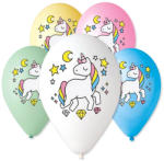 GoDan GS110/P661 unikornis mintás lufi 30 cm 5 db