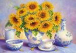 Trefl Sunflowers - 500 piese (37293) Puzzle