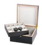 Rothenschild Cutie lemn ceasuri + bijuterii Rothenschild RS-5598-8 pentru 8 bucati carbon-gri