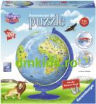 Ravensburger Globul Lumii 3D - 180 piese (RVS3D12338)