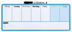 Nobo Organizator, saptamanal, magnetic, 14 x 36 cm, include marker si magneti, albastru NOBO E1904047 (1904047)