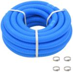 vidaXL Furtun de piscină cu cleme, albastru, 38 mm, 12 m (91750)