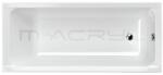 M-Acryl Eco 160x70 egyenes akril kád + láb , 170l - csak 54 cm magas