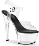 Pleaser USA Pleaser Aspire-608 Clear-Black/Clear 40