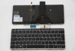 HP EliteBook Folio 1020 G1 G2 series háttérvilágítással (backlit) fekete (ezüst keret) magyar (HU) laptop/notebook billentyűzet