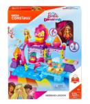 Mattel Mega Construx Barbie Mermaid Lagoon Playset FFW90 123 piese Papusa Barbie