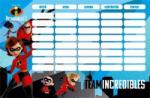 LIZZY CARD The Incredibles - A hihetetlen család 2. órarend 175x115mm, kétoldalas, The Incredibles 2 Team (LIZ-18571802) - mesescuccok