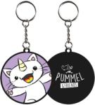 Pummeleinhorn Purricorn Unikornis cica kulcstartó, kerek, gumi (PME-11343) - mesescuccok