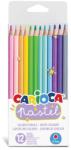 CARIOCA Creioane colorate CARIOCA Pastel, hexagonale, 12 culori/set