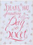 Clayre & Eef Tablou suspendabil cu mesaj motivational Thank You 30 cm x 40 cm (CC6H1224)