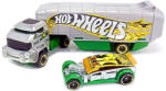 Mattel City Bank Roller autószállító kamion versenyautóval (FKW87)