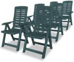 vidaXL Dönthető műanyag szék, 6db (275070)